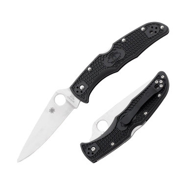 Spyderco Endura 4 Lightweight Folding Knife Black FRN 3.75in Satin Blade